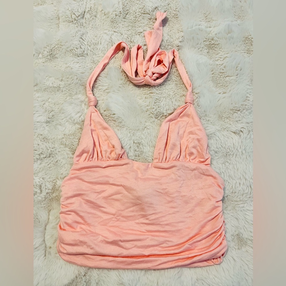 Edikted Self Tie Halter Top S